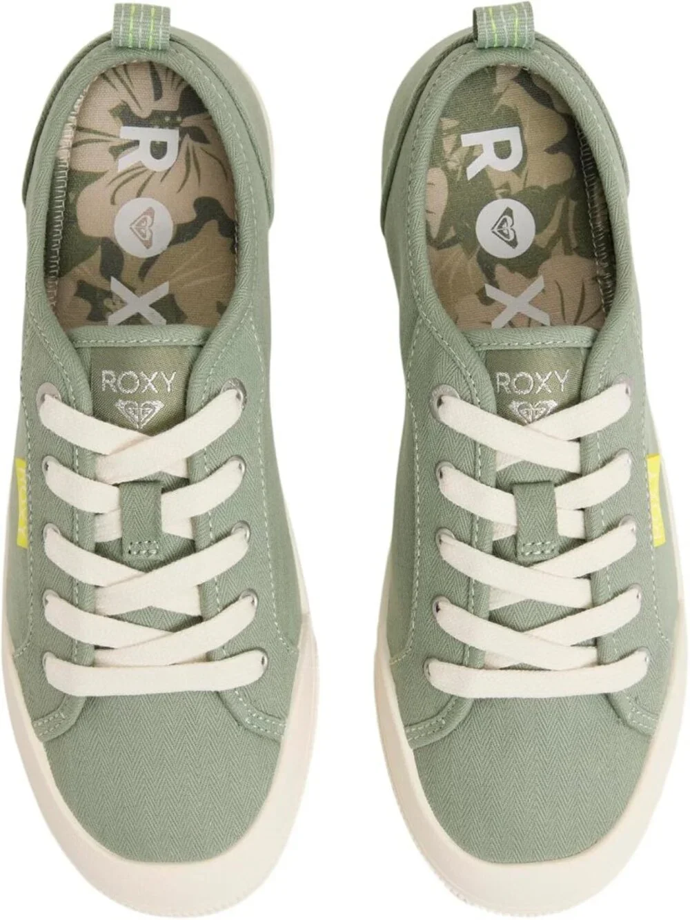 Women's Green Lightweight Low Top Lace Up Casual Fashion Shorebreak Sneakers